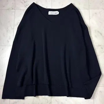 카오스 시에라울 V넥 니트 풀오버 블랙 Chaos 일본제