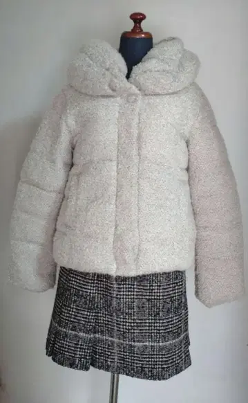 트위드풍 충전솜 자켓