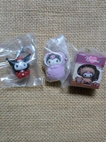 산리오 캐릭터즈 쿠로미 3개 묶음 판매 가챠