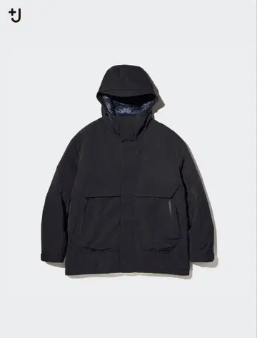 유니클로 +J 하이브리드 다운 오버사이즈 파카 블랙 XS 새상품급
