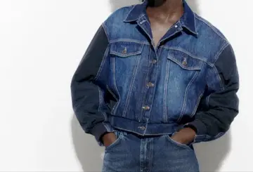 ZARA 데님 크롭 자켓