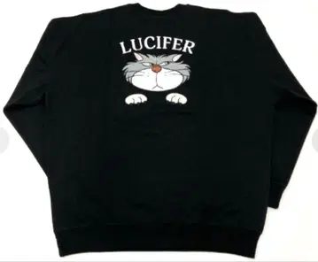남성용 트레이닝복 LUCIFER 블랙 아베일 긴팔 티셔츠 여성용
