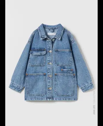 ZARA 라이트 블루 데님 자켓
