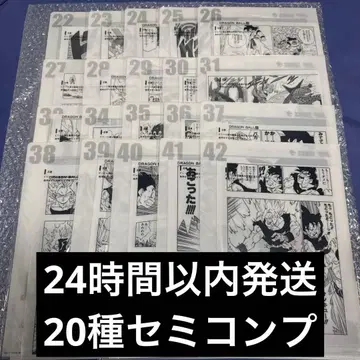 드래곤볼 제일복권 G상 20종 코믹스 클리어 파일 세트