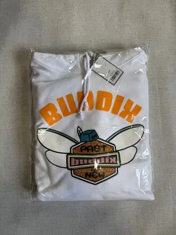BUDDIX 화이트 XL 후드티
