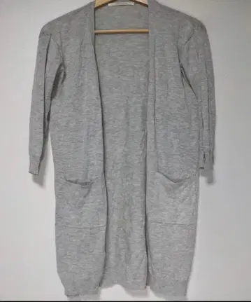 Lugnoncure 그레이 롱 가디건