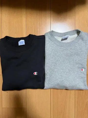 챔피온 트레이닝복 블랙 그레이 M 묶음 판매