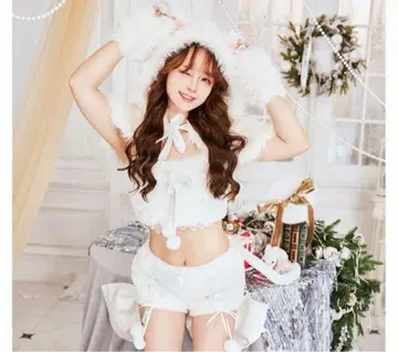 마리문 포근포근 머랭 리본 캣 산타