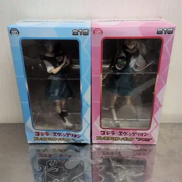 에반게리온 고질라 대 에반게리온 프리미엄 피규어 2종 세트