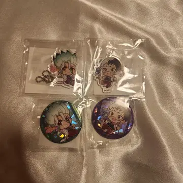 Dr.STONE 센쿠 겐 캐릭터 복권 아크릴 키링 캔뱃지