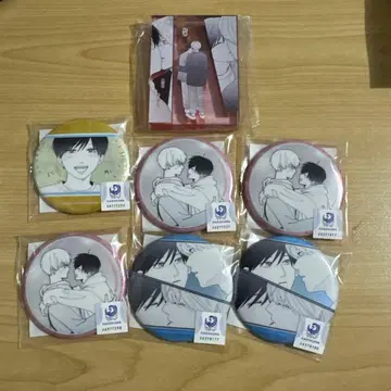 타카라 군과 아마기 군 복권 메이트 아크릴 블록 캔뱃지 7점 세트