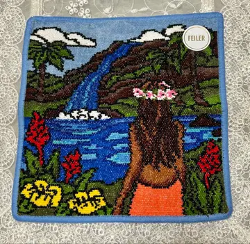 [새상품] 페이러 헤더 브라운 아일랜드 뷰티 손수건