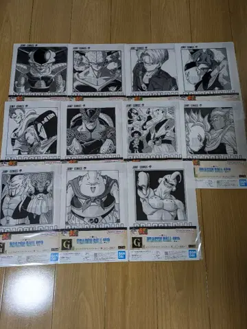 드래곤볼 40주년 1번 복권 코믹스 클리어 파일 세트 11종