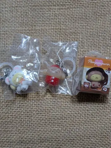 산리오 캐릭터즈 폼폼푸딩 3점 묶음 판매 가챠