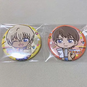 명탐정 코난 코난랜드 아무로 토오루 모로후시 히로미츠 캔뱃지 2점 세트