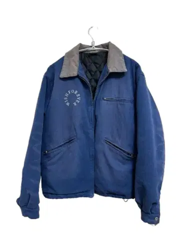 WISH FOREVER 드로우코드 빈티지 라이크 숏 덕 자켓