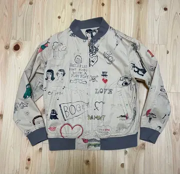 Bohemians 아트 프린트 봄버 자켓 사이즈 L 보헤미안즈