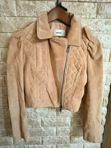 스나이델 snidel 스웨이드 자켓 핑크