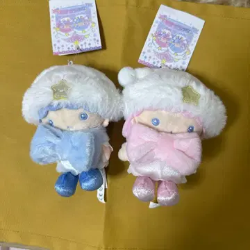 키키라라 봉제 인형 마스코트 키링 2개 새상품 산리오