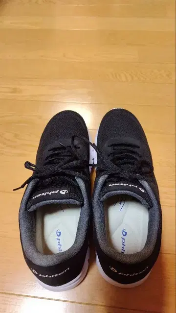 phiten 로우컷 스니커즈/27.5cm/BLK/블랙/신발