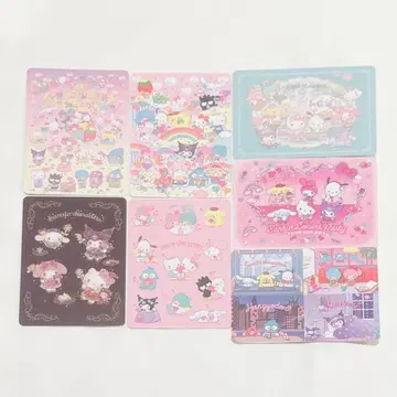 산리오 딸기신문 50주년 트레이딩 카드 포스터 7장