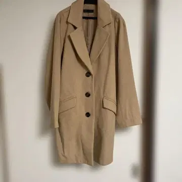 베이지 체스터 코트 L 사이즈