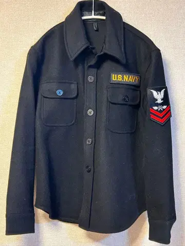 U.S. NAVY 블랙 밀리터리 자켓 사이즈 38