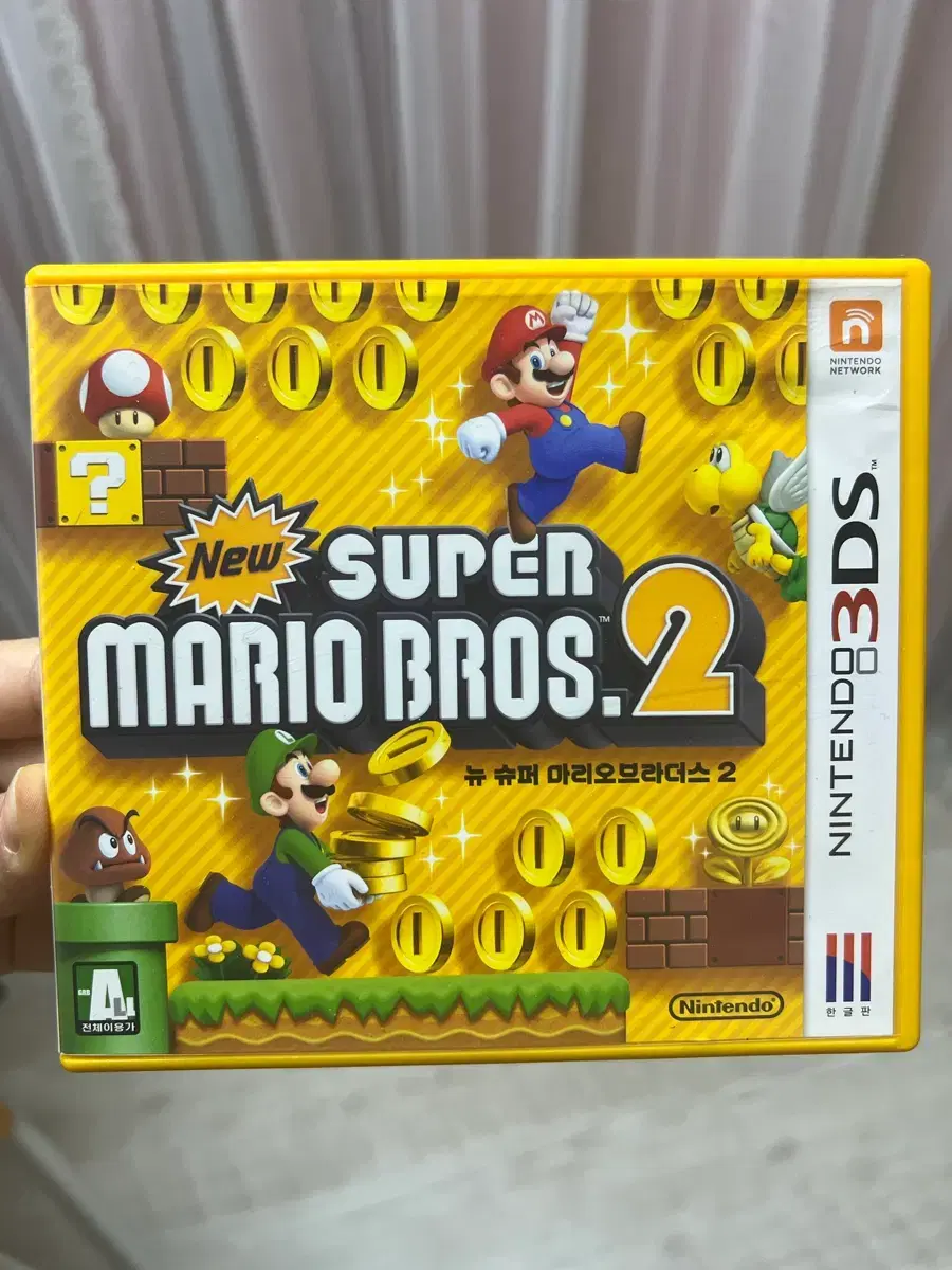 닌텐도 3DS 뉴슈퍼마리오 브라더스2 정발 칩 케이스 포함