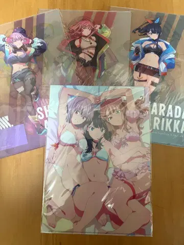 그리드맨 A4 클리어 파일 타카라다 릿카 신조 아카네 미나미 유메 세트