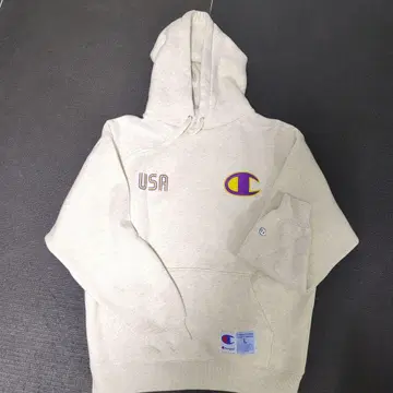 Champion USA 로고 후드티 L 사이즈