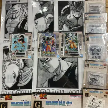 제일복권 드래곤볼 40주년 G상 클리어 파일 5종 세트 F상 3종