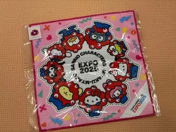만국박람회 한정판 산리오 캐릭터즈 미니 타월 EXPO 2025