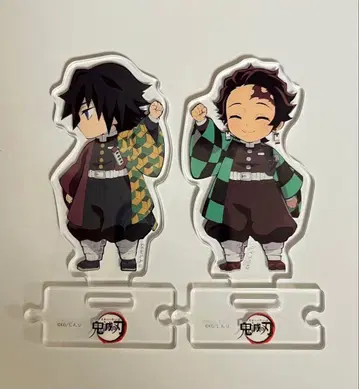 귀멸의 칼날 토미오카 기유 카마도 탄지로 이어지는 아크릴 스탠드