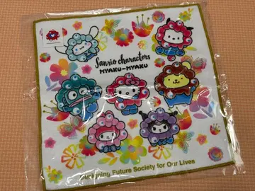 만국박람회 한정판 산리오 캐릭터즈 미니 타월 EXPO 2025