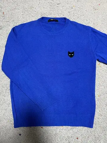 택 없음 새상품 SONGZIO ZZERO 팬서 엠블럼 더블넥 니트