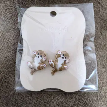 mofusand 귀찌 꼬리 흔들림 브라운 화이트