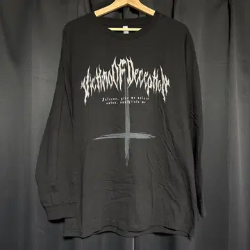 [새상품급] VICTIM OF DECEPTION 메탈 로고 긴팔 티셔츠