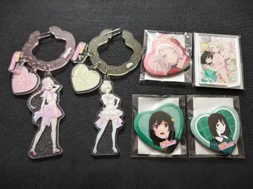 제비뽑기당 니지가사키 시오리코 미아 란주 키링 아크릴 스탠드 캔뱃지