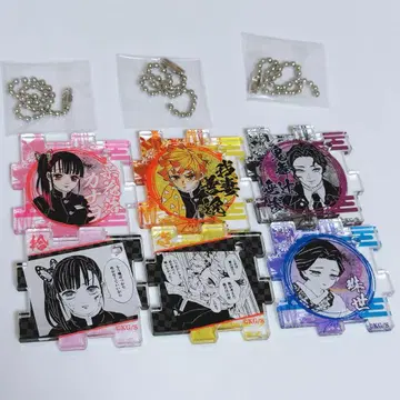 귀멸의 칼날 점프샵 아크릴 퍼즐 카나오 젠이츠 키부츠지 무잔