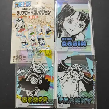 원피스 스탠딩 클리어 카드 컬렉션 로빈, 프랭키, 우솝