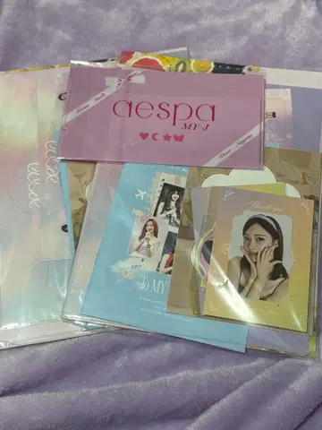 aespa 팬클럽 키트 SM 30주년 계속 혜택 트레이딩 카드 지젤