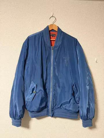 PASS PORT 블루 MA-1 플라이트 자켓