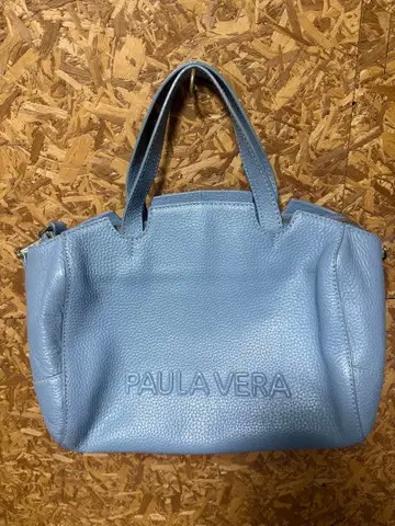 5 폴라 베라 파랑 가죽 핸드백