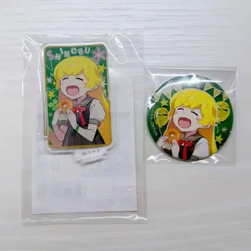 샤프트 50주년 기념전 키 비주얼 캔뱃지 아크릴 스탠드 오시노 시노부