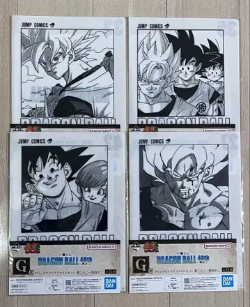 드래곤볼 제일복권 40주년 G상 클리어 파일 4장