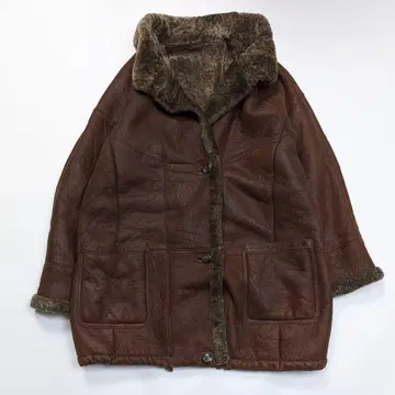 CHRIST 무스탕 코트 XL 정도 리얼 무스탕 양가죽 가죽 코트