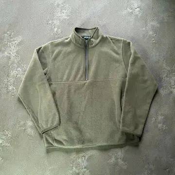 [ 희귀/2003년제 ] 올드 유니클로 하프 지퍼 플리스 올리브 M