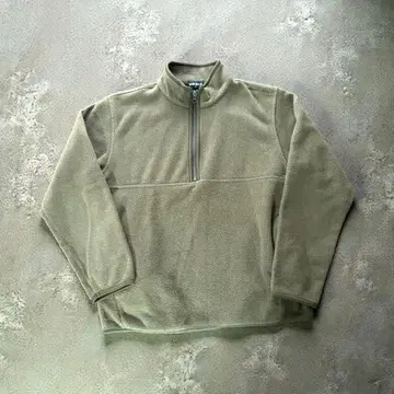 [ 희귀/2003년제 ] 올드 유니클로 하프 지퍼 플리스 올리브 M