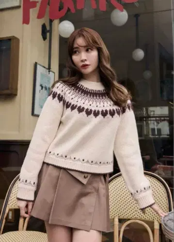 herlipto 하트 페어 아일 니트 풀오버