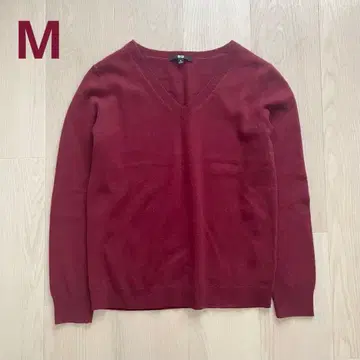 유니클로 UNIQLO 캐시미어 100% V넥 스웨터 니트 M